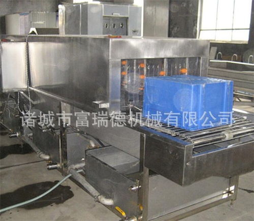 諸城富瑞德食品機(jī)械 圖 塑料筐托盤(pán)清洗機(jī) 丹東清洗機(jī)